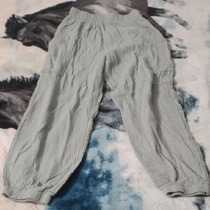 Light Gray Textured Pants